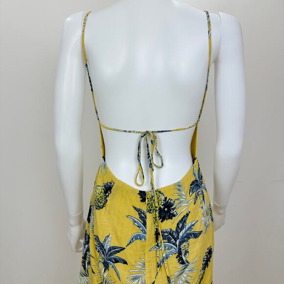 Majorelle Pineapple Dress Backless Tropical Vacation Resort Beach Fruit Medium - Picture 7 of 15